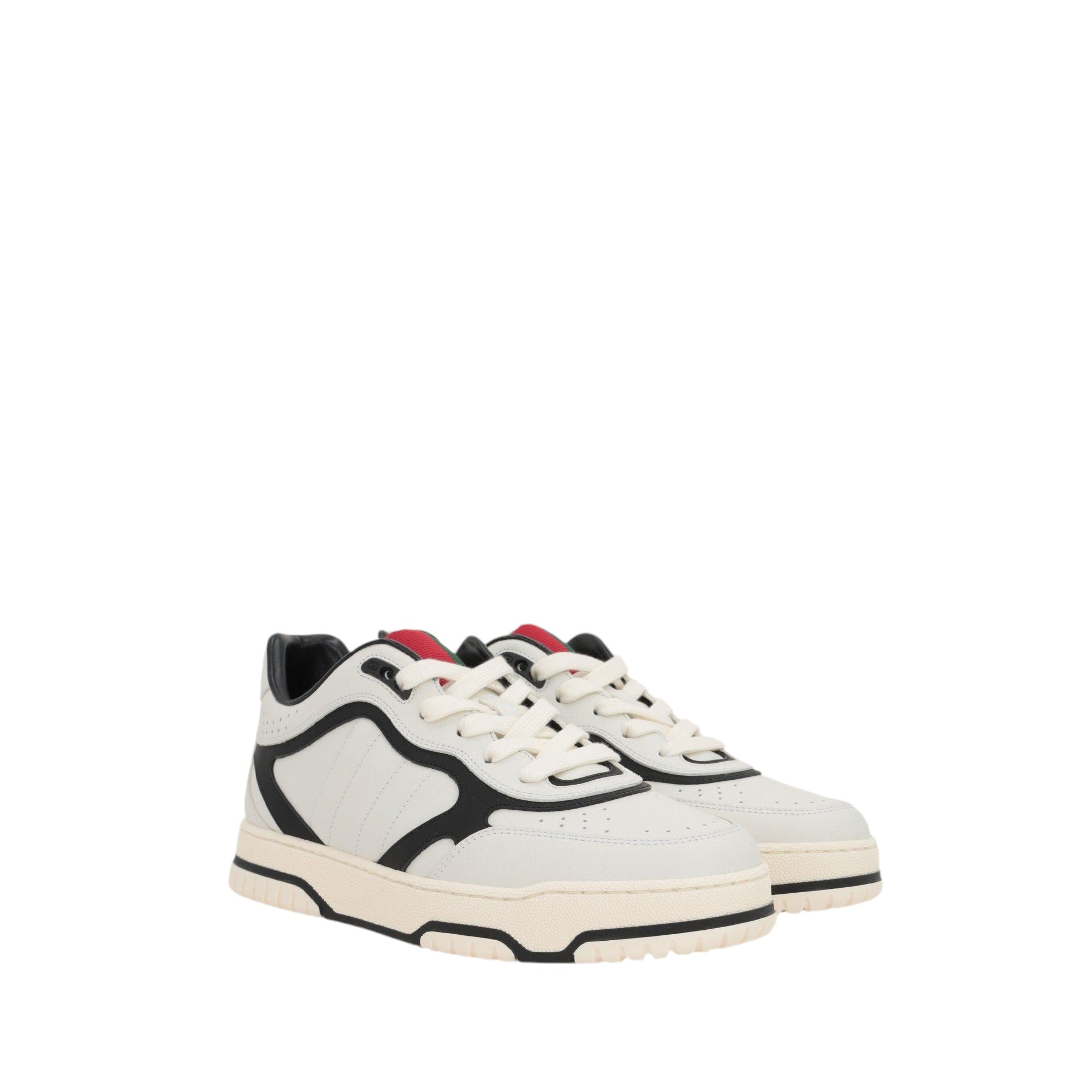 Re-web Smooth Leather Sneakers-GUCCI-JOHN JULIA