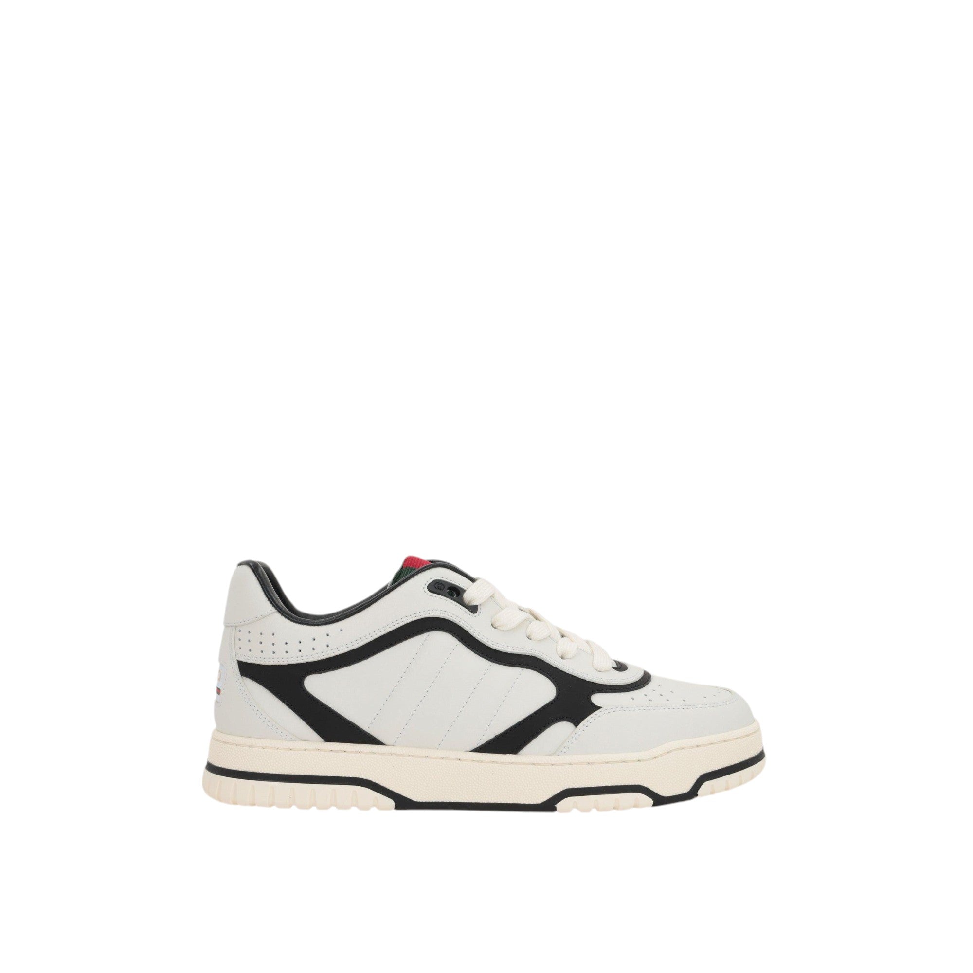 Re-web Smooth Leather Sneakers-GUCCI-JOHN JULIA