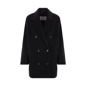 Rebus Wool Cashmere Peacoat-MAX MARA-JOHN JULIA