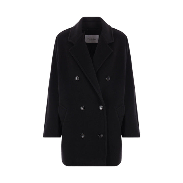 Rebus Wool Cashmere Peacoat-MAX MARA-JOHN JULIA