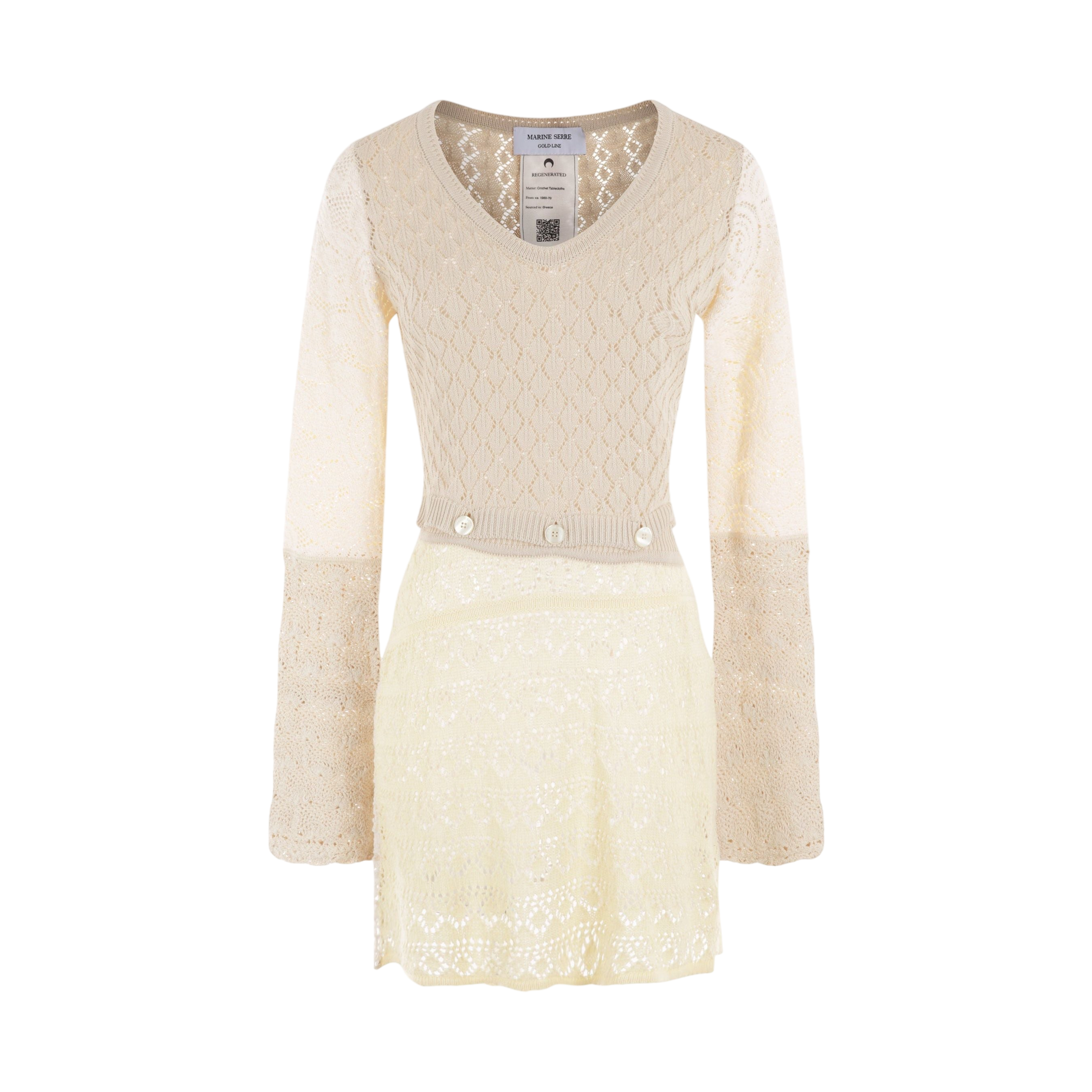 Regenerated Crochet Minidress-MARINE SERRE-JOHN JULIA