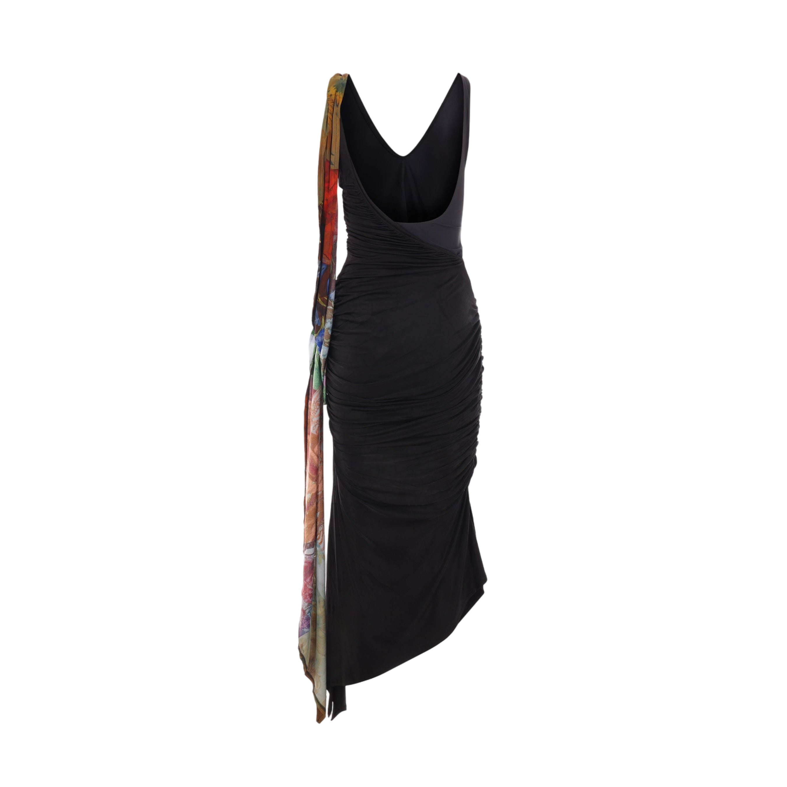 Regenerated Draped Sleeveless Dress-MARINE SERRE-JOHN JULIA