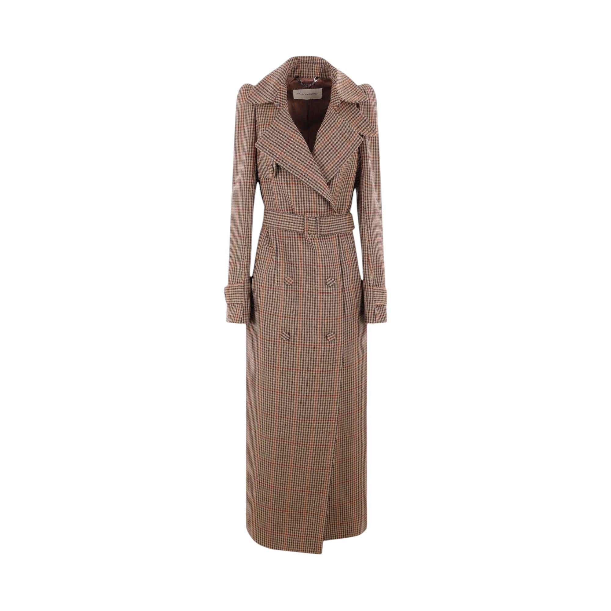 Remis Check Wool Coat-DRIES VAN NOTEN-JOHN JULIA