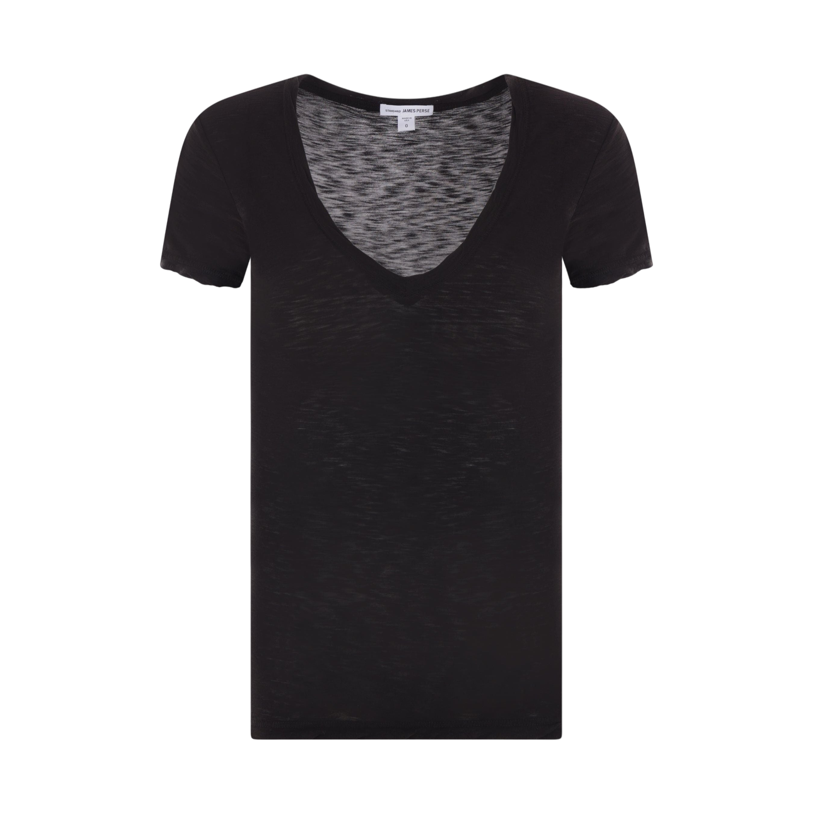 Reverse Binding Cotton T-shirt-JAMES PERSE-JOHN JULIA