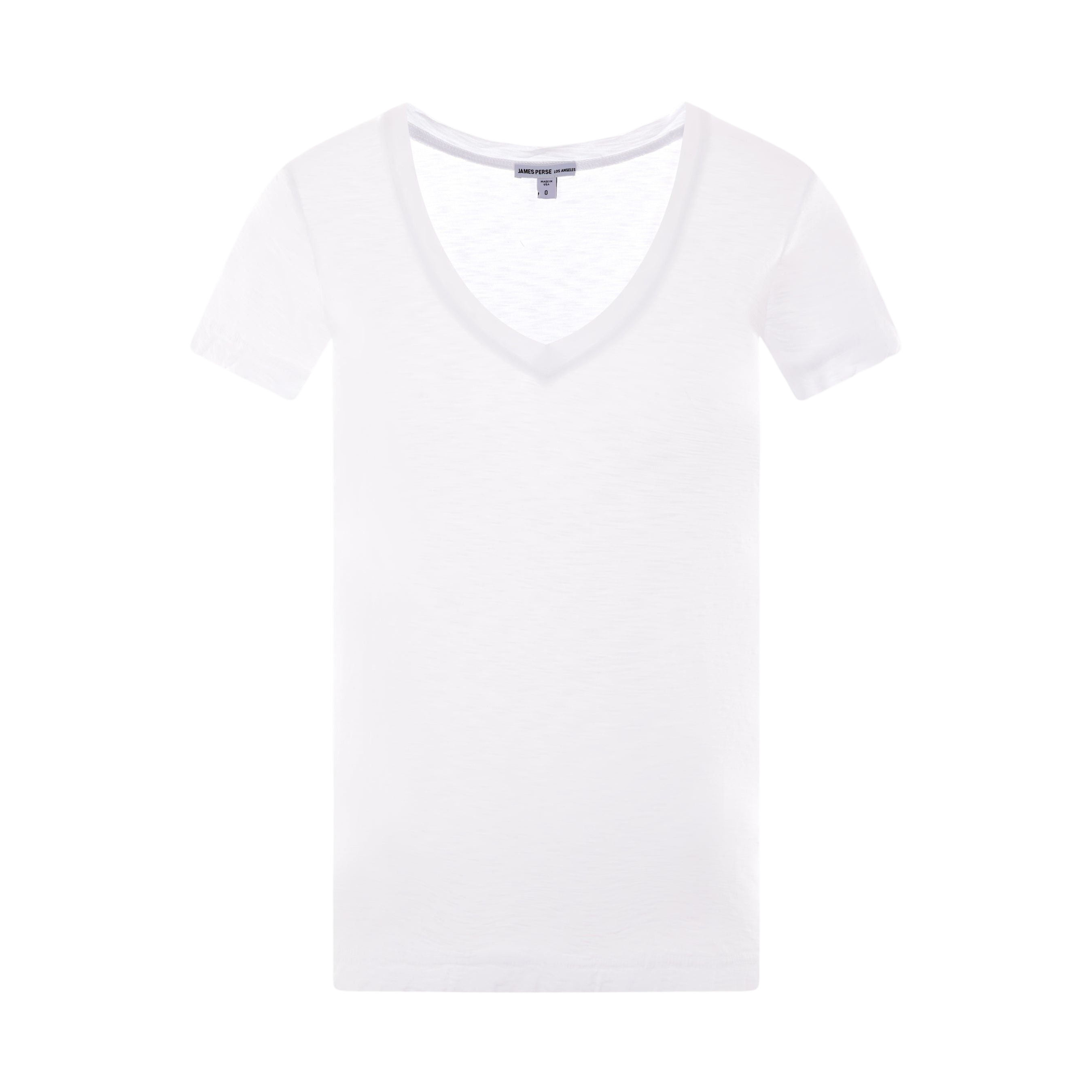 Reverse Binding Cotton T-shirt-JAMES PERSE-JOHN JULIA