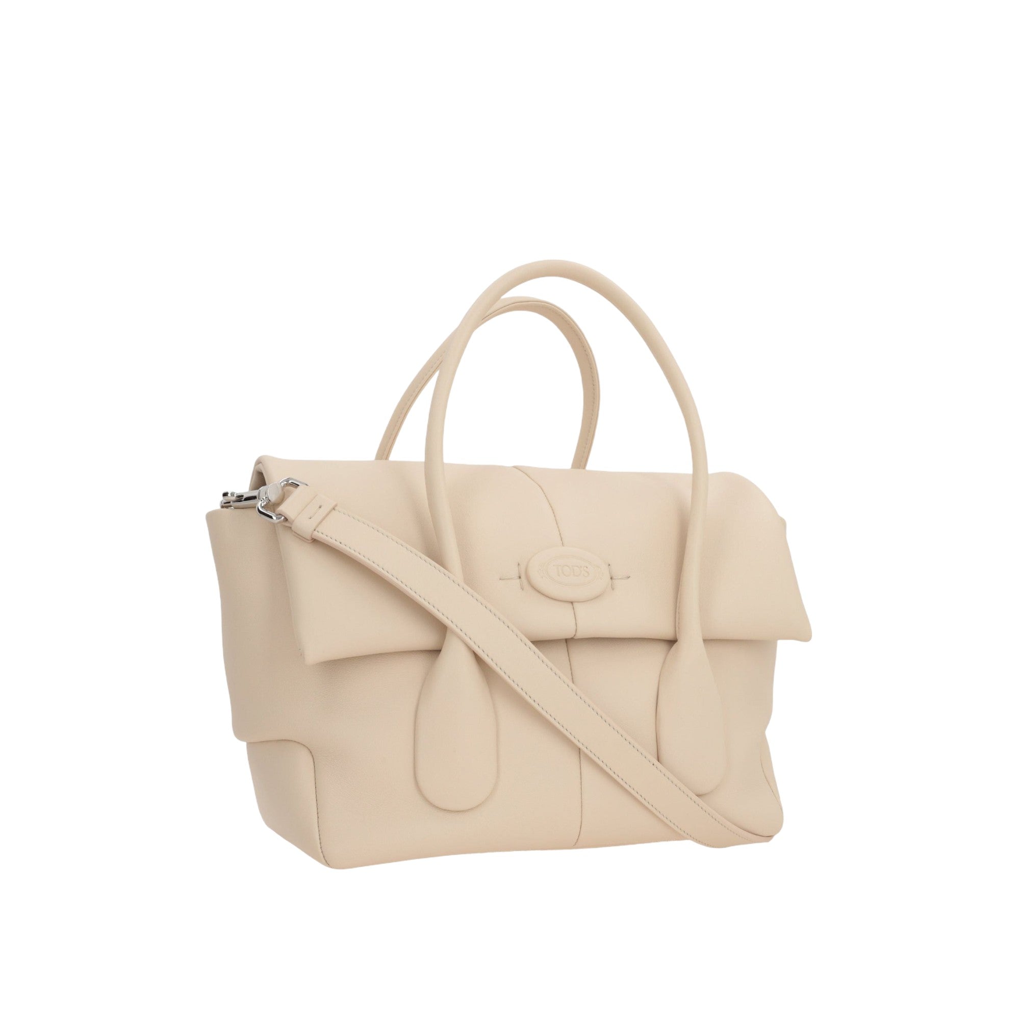 Reverse Small Smooth Leather Handbag-TOD'S-JOHN JULIA