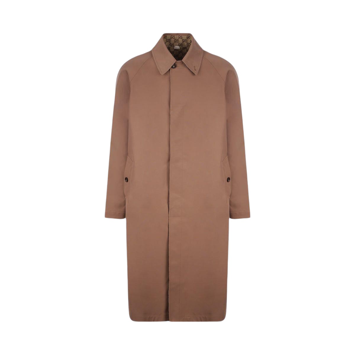 Reversible Polyester and GG Canvas Coat-GUCCI-JOHN JULIA