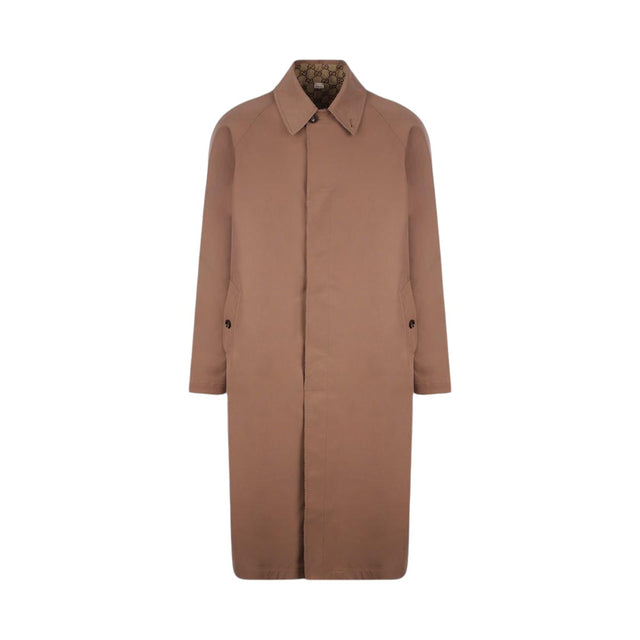 Reversible Polyester and GG Canvas Coat-GUCCI-JOHN JULIA