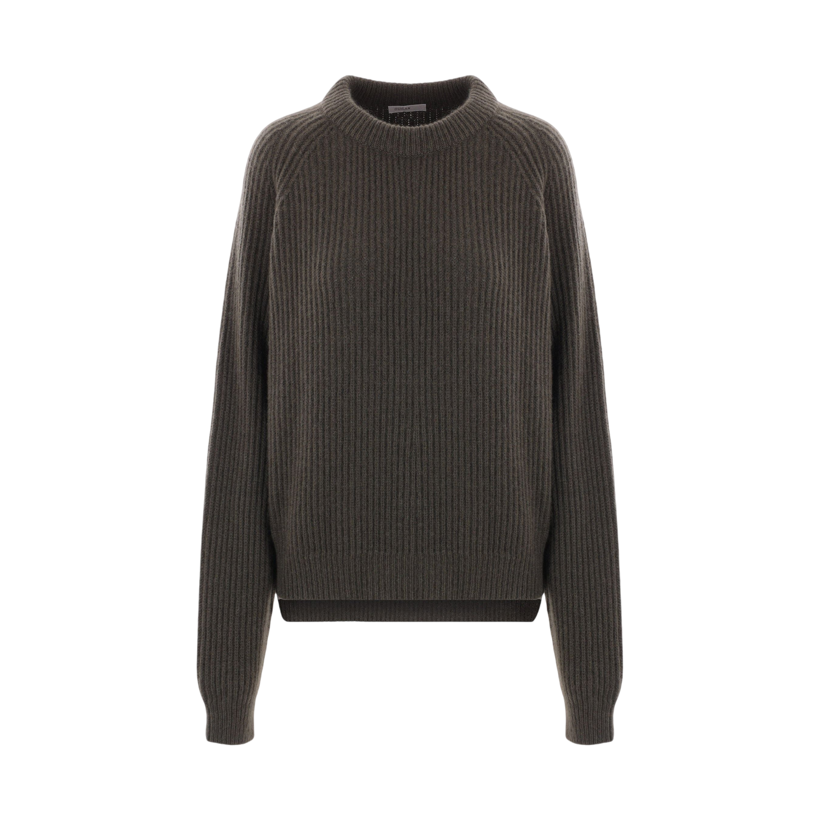 Rib Knit Cashmere Sweater-DUSAN-JOHN JULIA