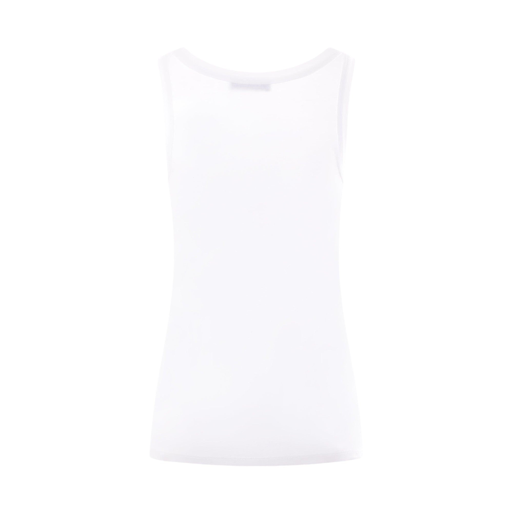 Ribbed Cotton Tank Top-PRADA-JOHN JULIA