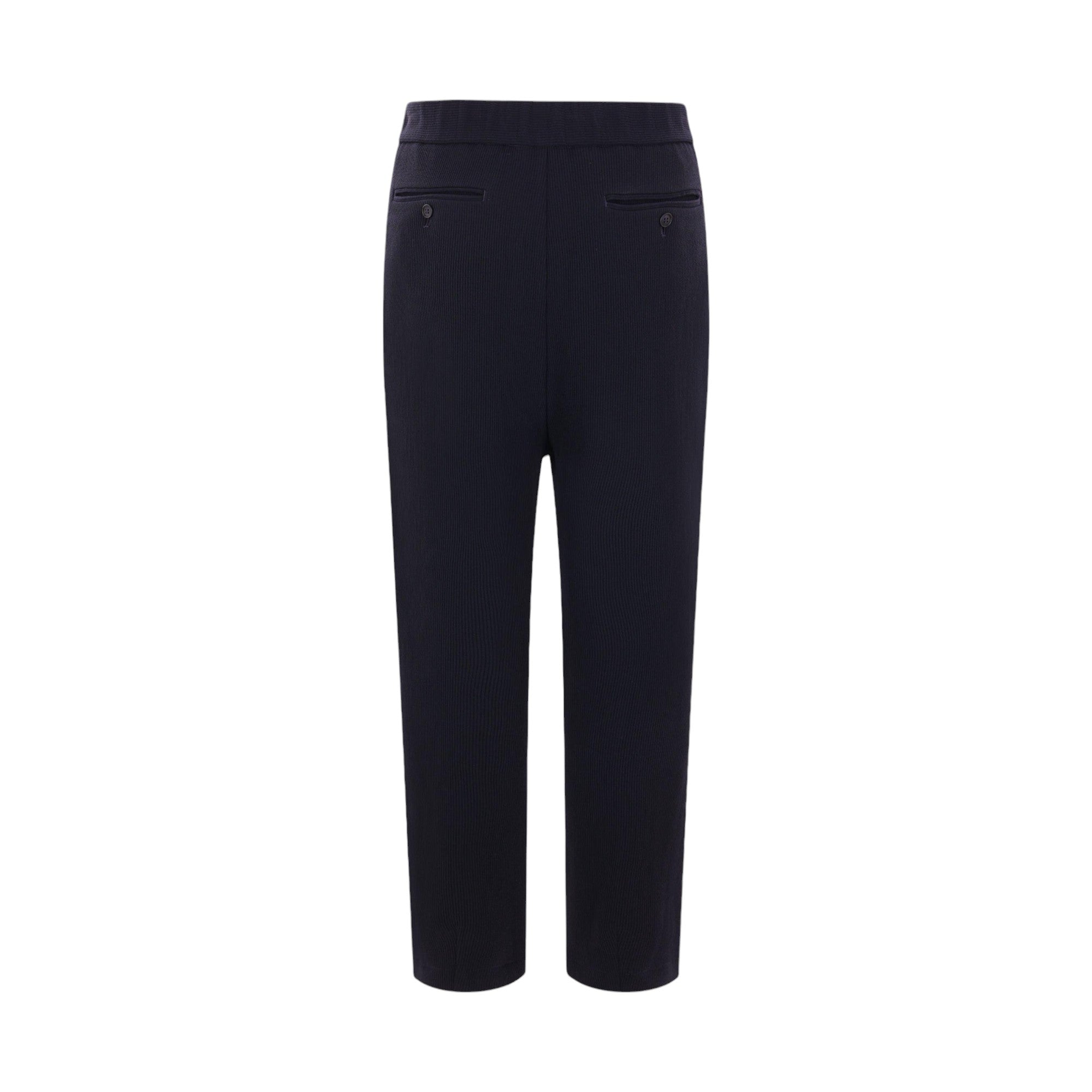 Ribbed Technical Wool Trousers-GIORGIO ARMANI-JOHN JULIA