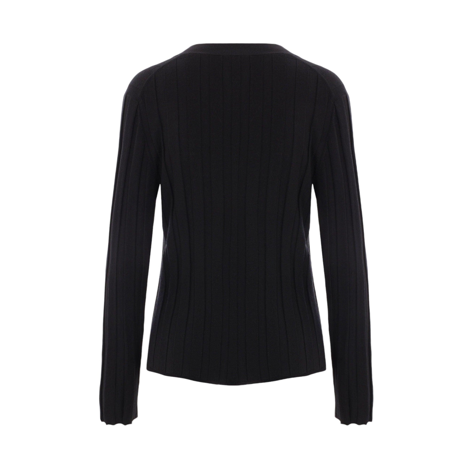 Ribbed Wool Cardigan-ALLUDE-JOHN JULIA