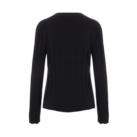 Ribbed Wool Cardigan-ALLUDE-JOHN JULIA