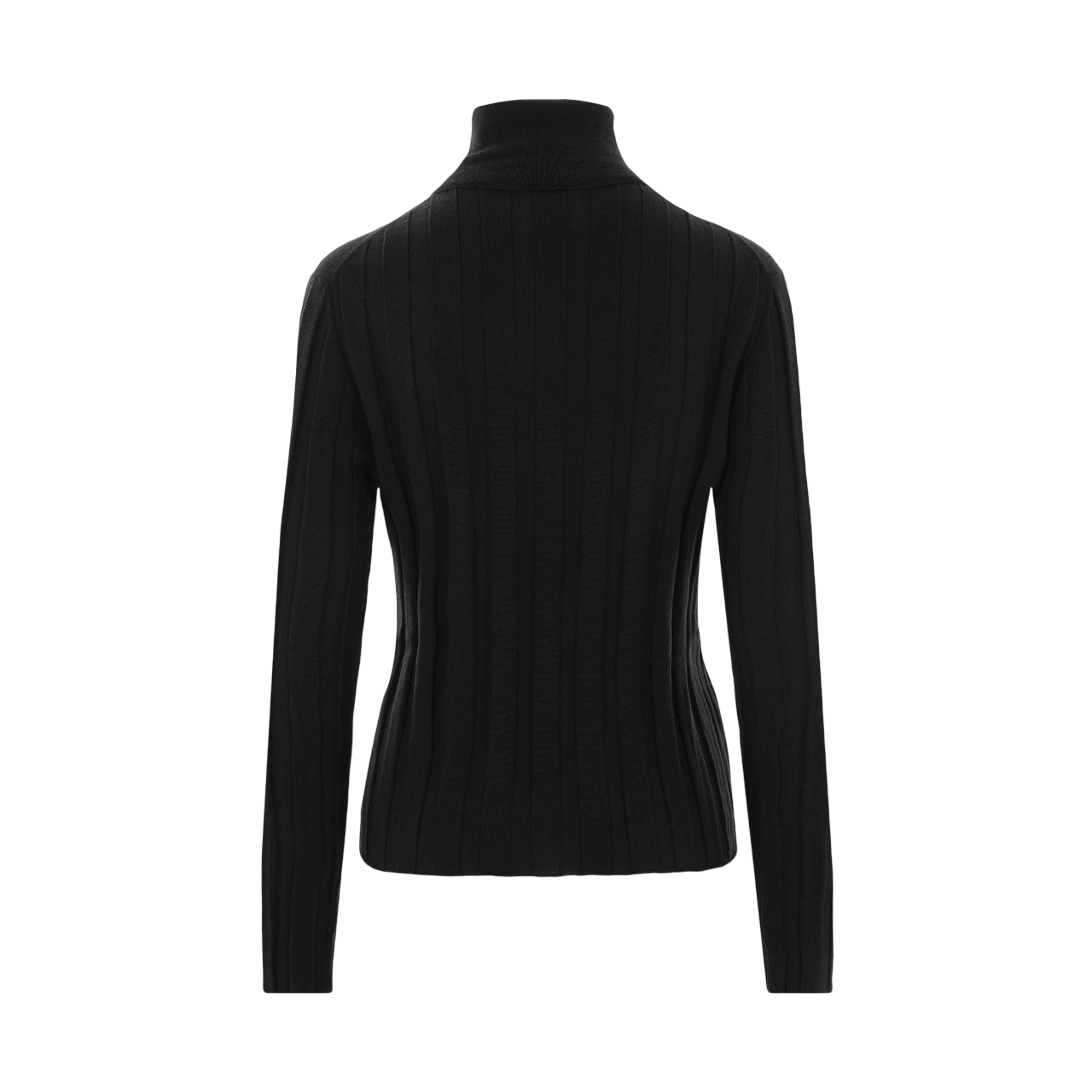 Ribbed Wool Turtleneck-ALLUDE-JOHN JULIA