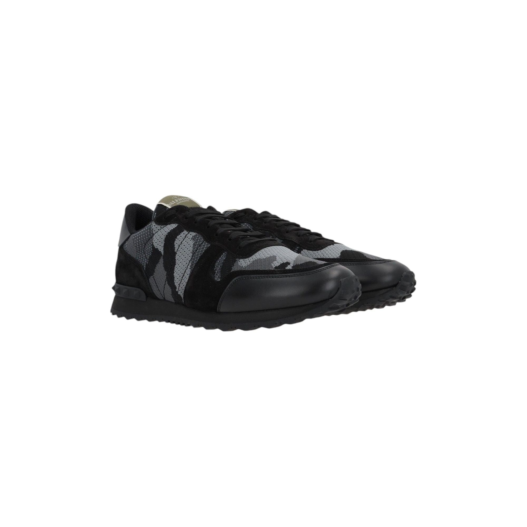 Rockrunner Camouflage Suede Sneakers-VALENTINO GARAVANI-JOHN JULIA