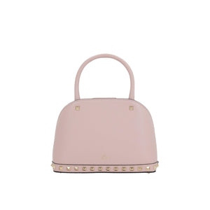 Rockstud Double Handbag In Grainy Leather-VALENTINO GARAVANI-JOHN JULIA