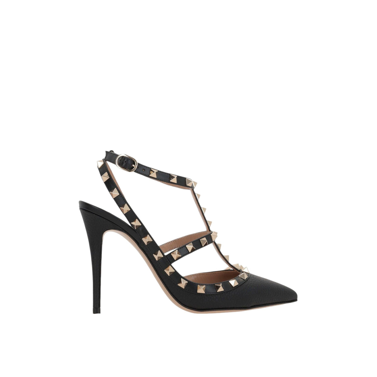 Rockstud Grainy Leather Slingbacks-VALENTINO GARAVANI-JOHN JULIA