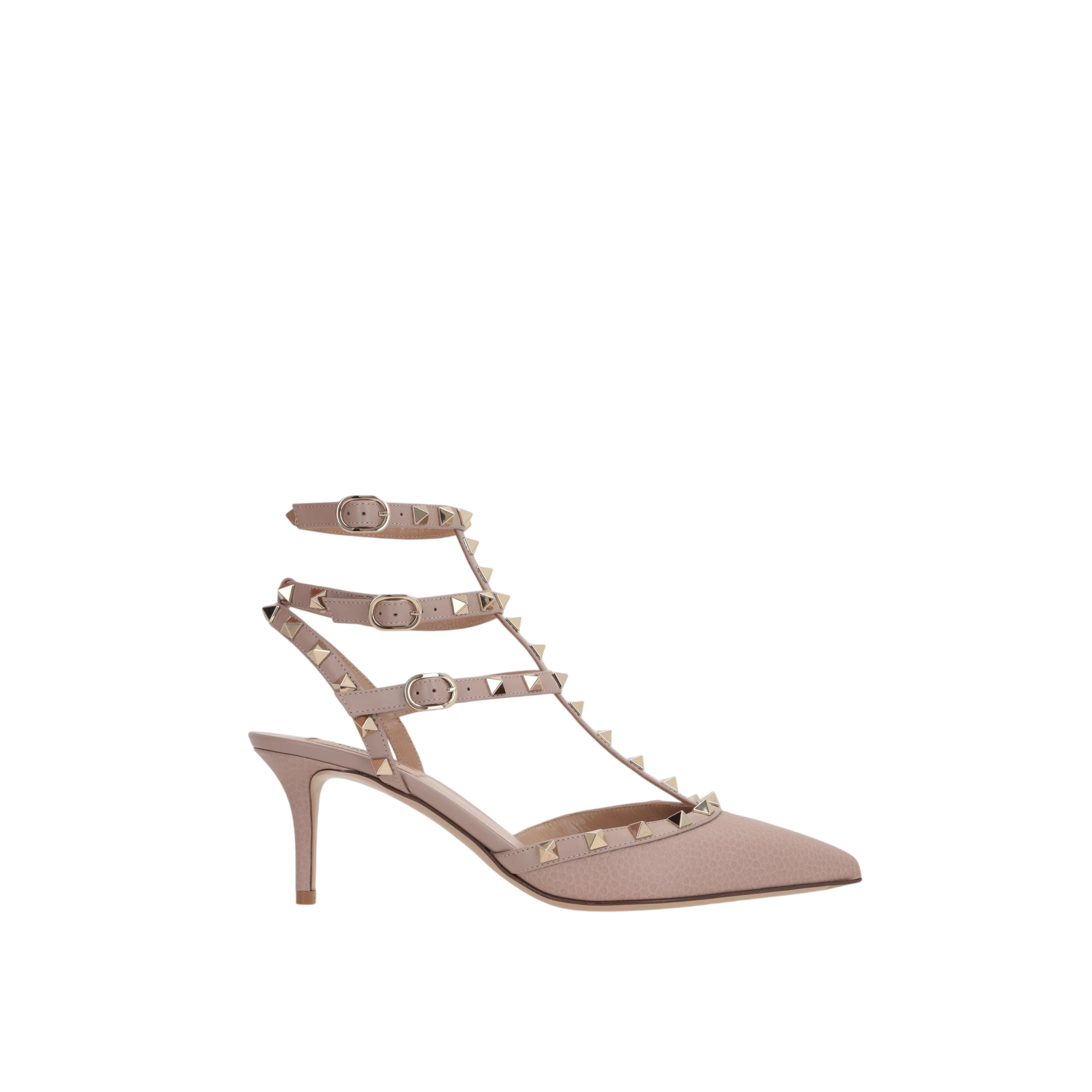 Rockstud Grainy Leather Slingbacks-VALENTINO GARAVANI-JOHN JULIA