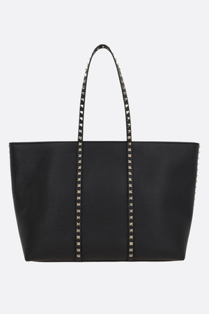 Rockstud Grainy Leather Tote Bag-VALENTINO GARAVANI-JOHN JULIA