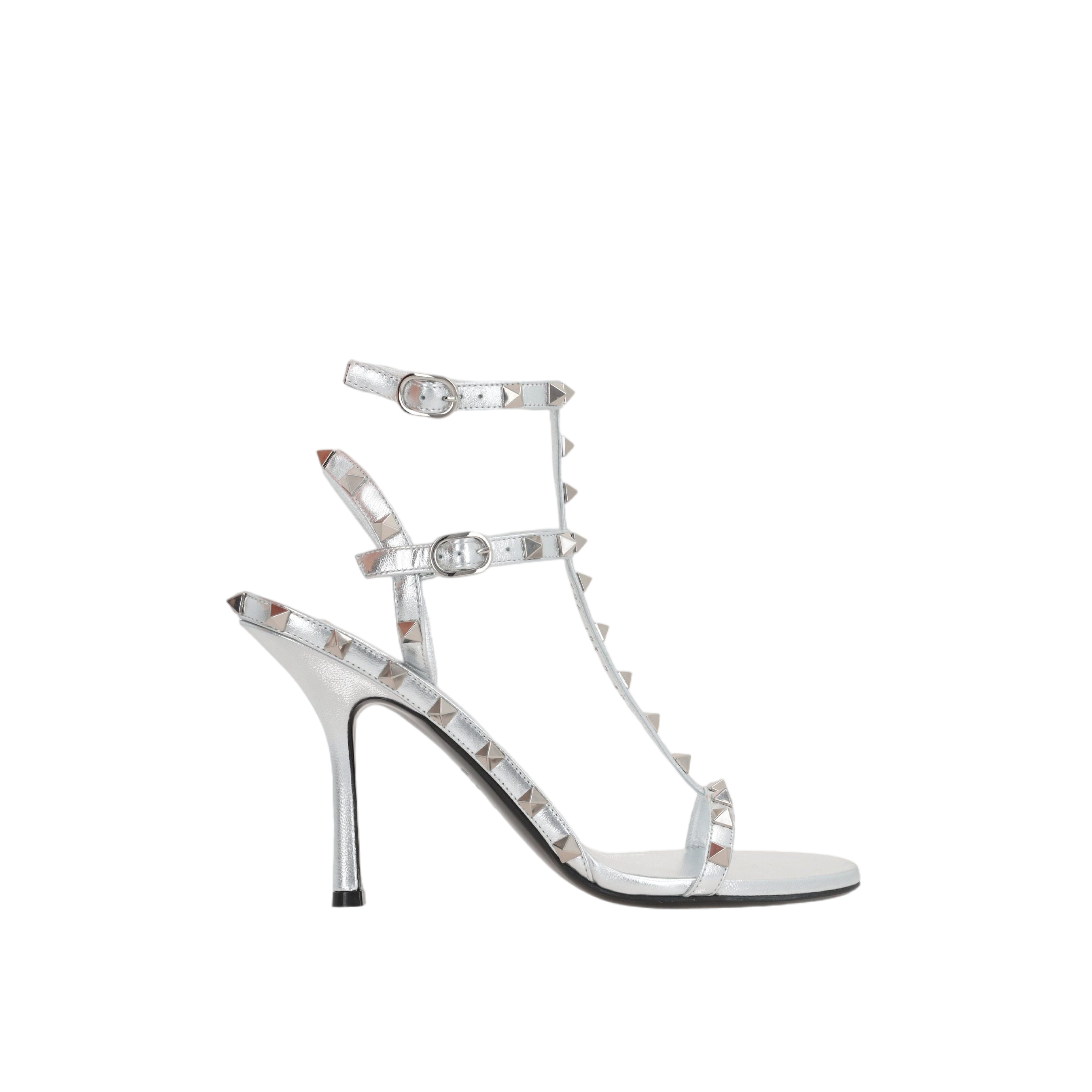 Rockstud Laminated Nappa Sandals-VALENTINO GARAVANI-JOHN JULIA