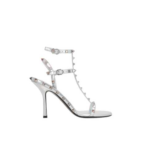 Rockstud Laminated Nappa Sandals-VALENTINO GARAVANI-JOHN JULIA