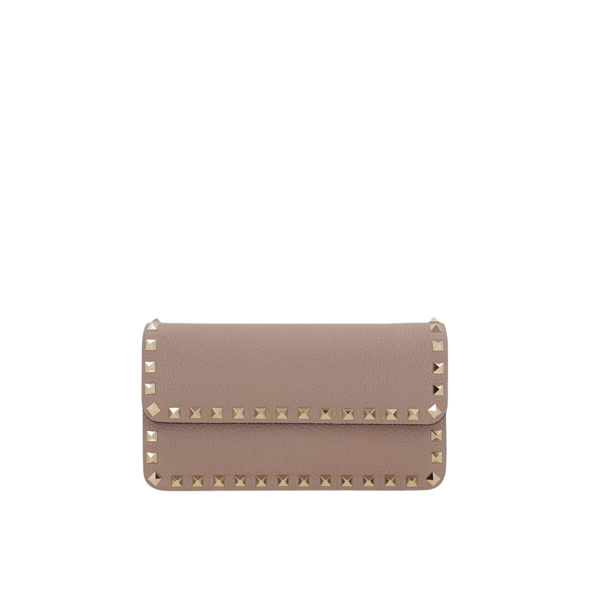 Rockstud Leather Wallet On Chain-VALENTINO GARAVANI-JOHN JULIA