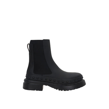 Rockstud M-way Matte Leather Chelsea Boots-VALENTINO GARAVANI-JOHN JULIA