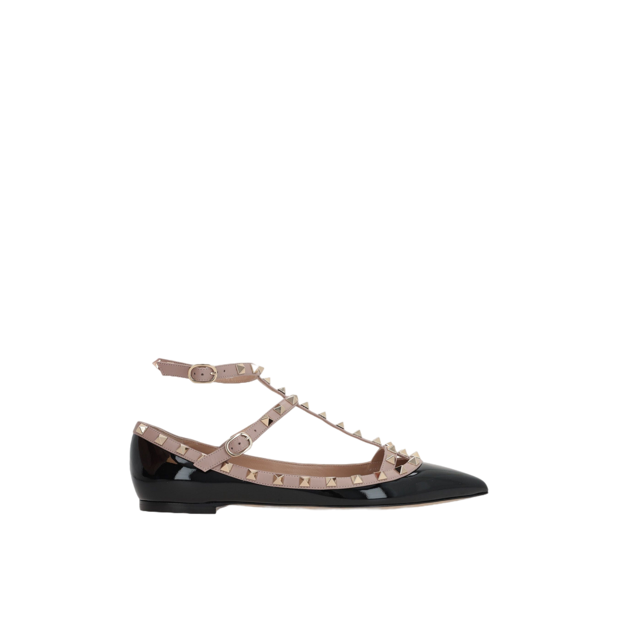 Rockstud Patent Leather Ballerinas-VALENTINO GARAVANI-JOHN JULIA