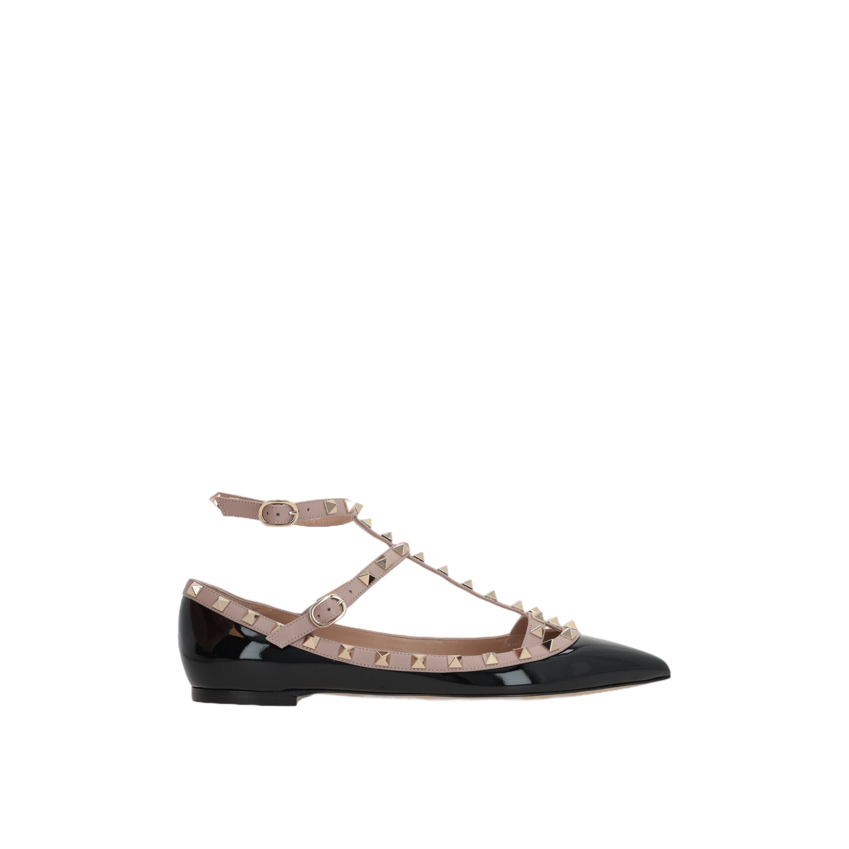 Rockstud Patent Leather Ballerinas-VALENTINO GARAVANI-JOHN JULIA