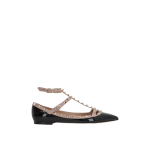 Rockstud Patent Leather Ballerinas-VALENTINO GARAVANI-JOHN JULIA