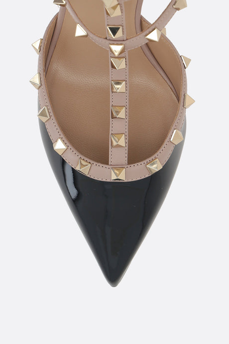 Rockstud Patent Leather Slingbacks-VALENTINO GARAVANI-JOHN JULIA