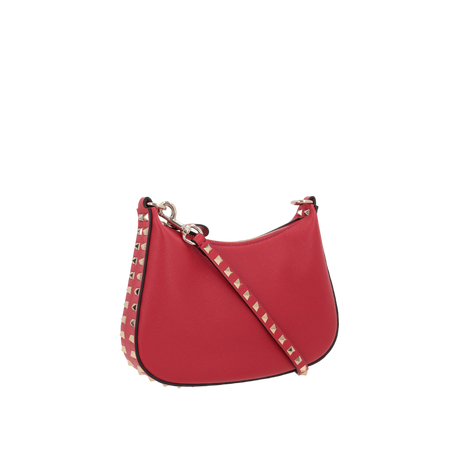 Rockstud Small Grainy Leather Hobo Bag-VALENTINO GARAVANI-JOHN JULIA