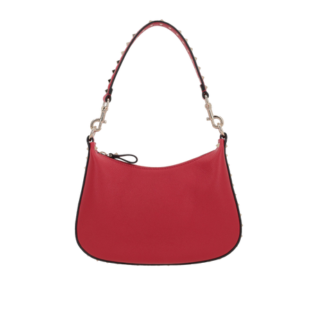 Rockstud Small Grainy Leather Hobo Bag-VALENTINO GARAVANI-JOHN JULIA