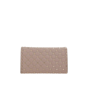 Rockstud Spike Quilted Nappa Chain Clutch-VALENTINO GARAVANI-JOHN JULIA