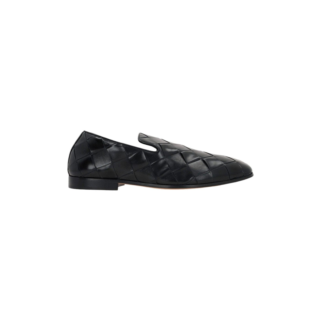 Roma Shiny Intrecciato Leather Slippers-BOTTEGA VENETA-JOHN JULIA