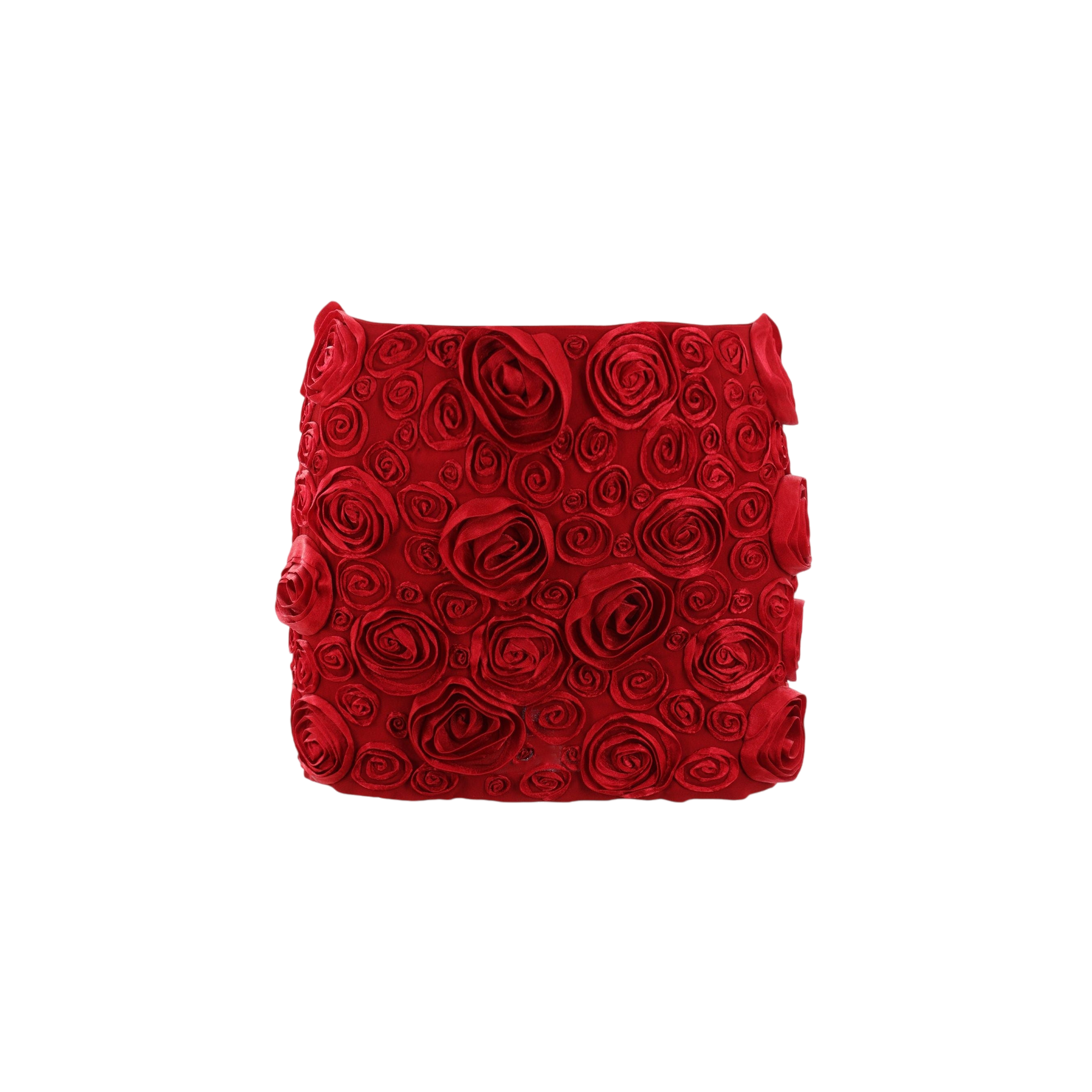 Rose Embroidered Crepe Miniskirt-BLUMARINE-JOHN JULIA