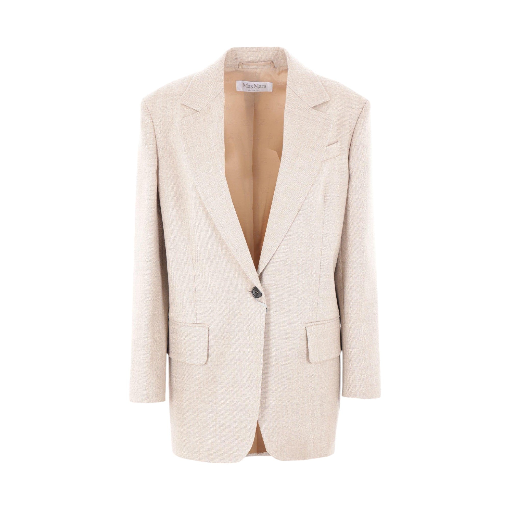 Rosi Single-breasted Wool Jacket-MAX MARA-JOHN JULIA