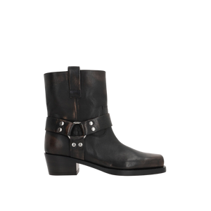 Roxy Vintage Leather Ankle Boots-PARIS TEXAS-JOHN JULIA