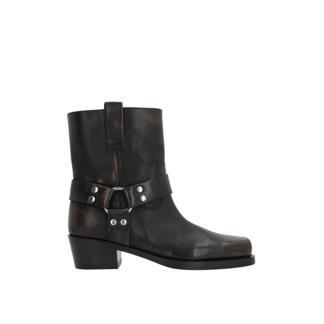 Roxy Vintage Leather Ankle Boots-PARIS TEXAS-JOHN JULIA