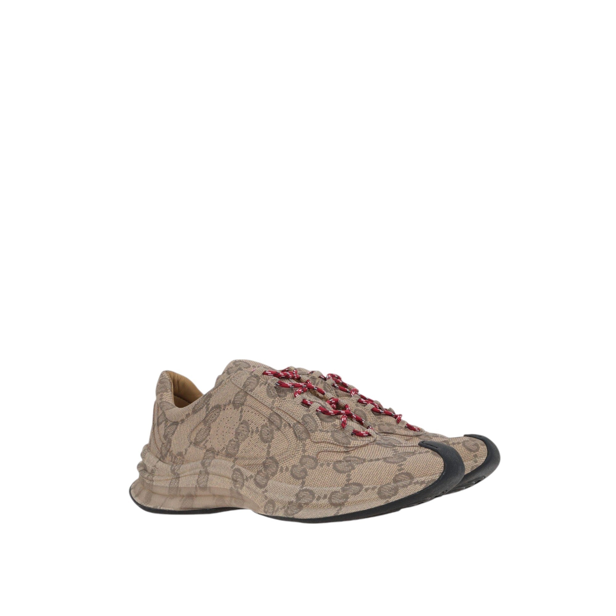 Run Smooth Leather Sneakers-GUCCI-JOHN JULIA