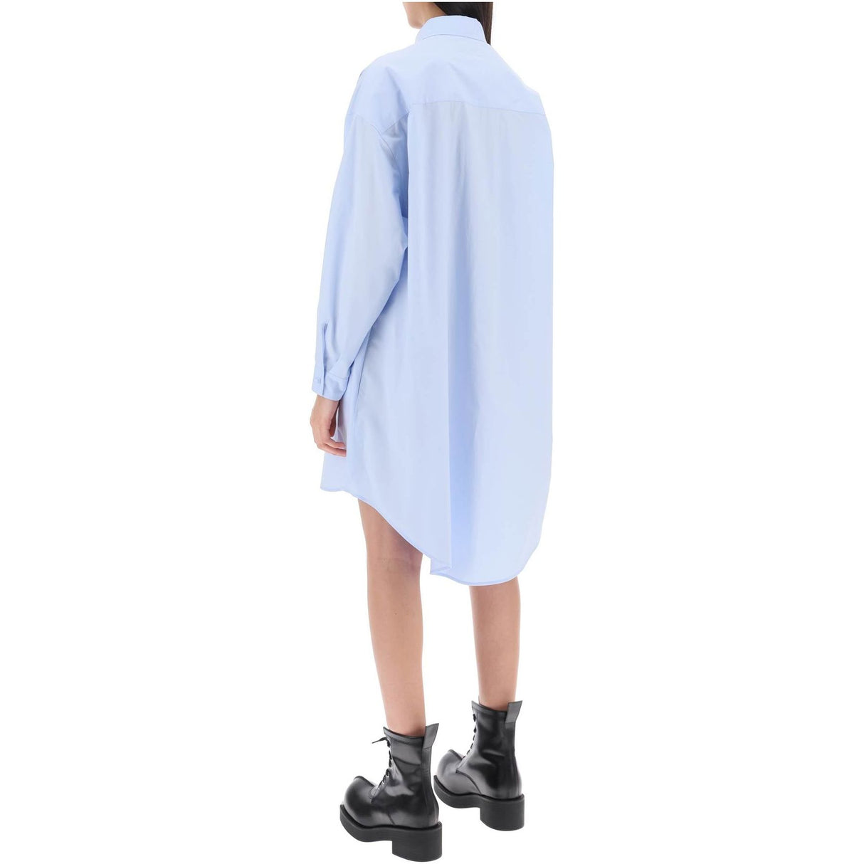 Numeric Logo Poplin Shirt Dress