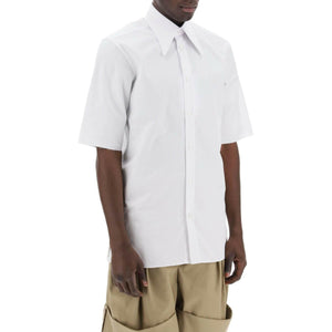 Point Collar Cotton Shirt.