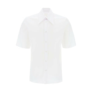 Point Collar Cotton Shirt.