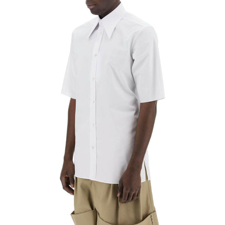 Point Collar Cotton Shirt.