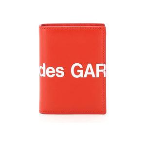 COMME DES GARCONS WALLET-Small Bifold Wallet With Huge Logo -JOHN JULIA.