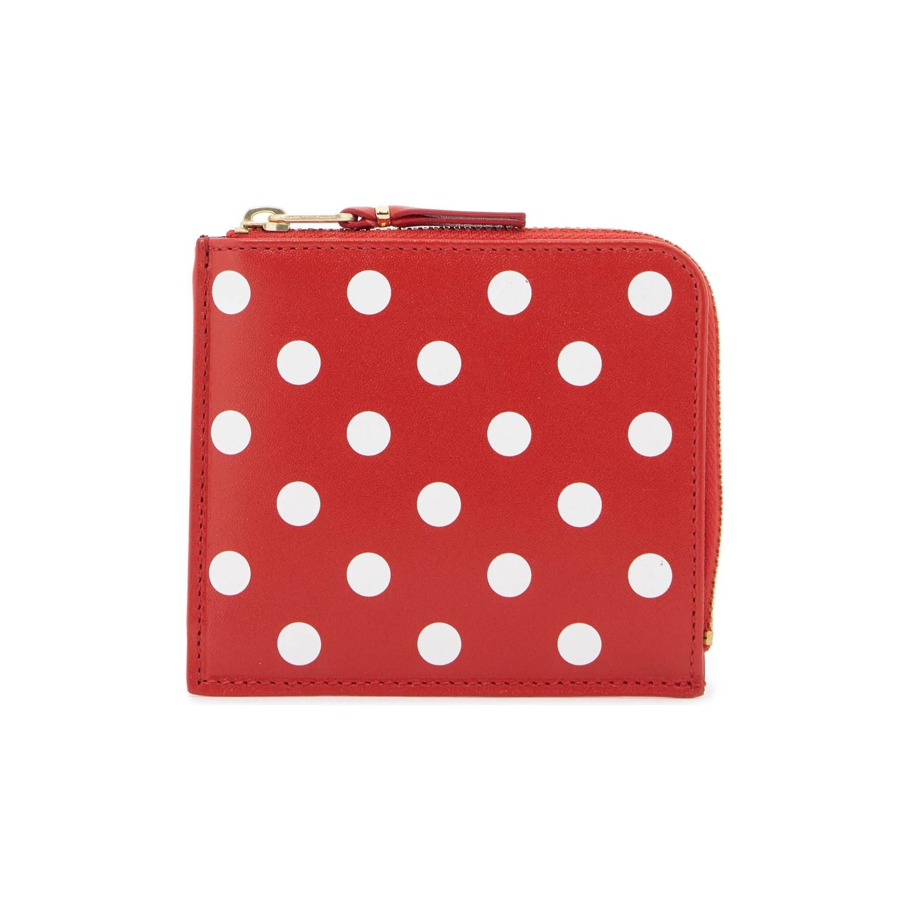 Polka-Dot Leather Wallet