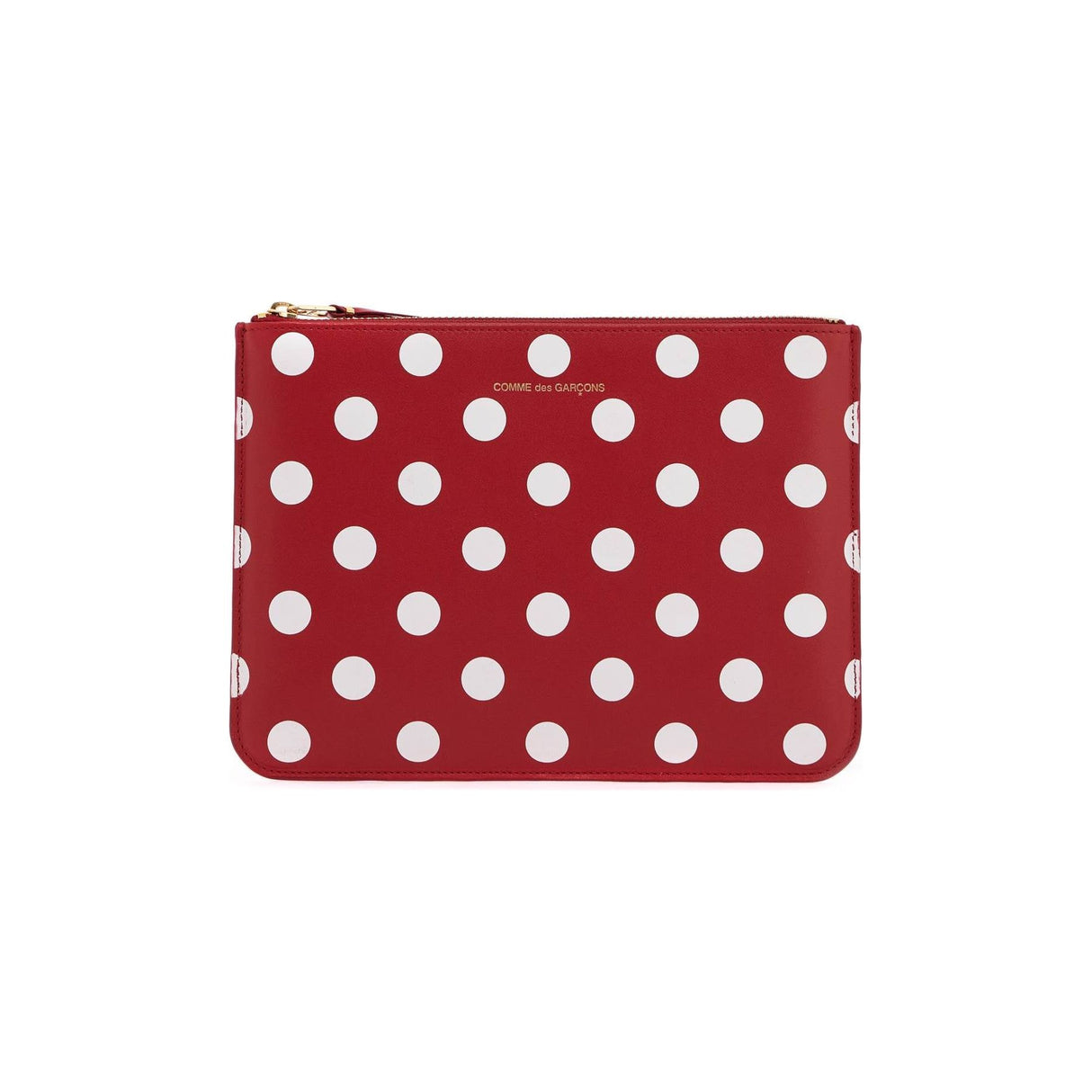 COMME DES GARCONS WALLET-"Polka Dot Leather Pouch Bag -JOHN JULIA.