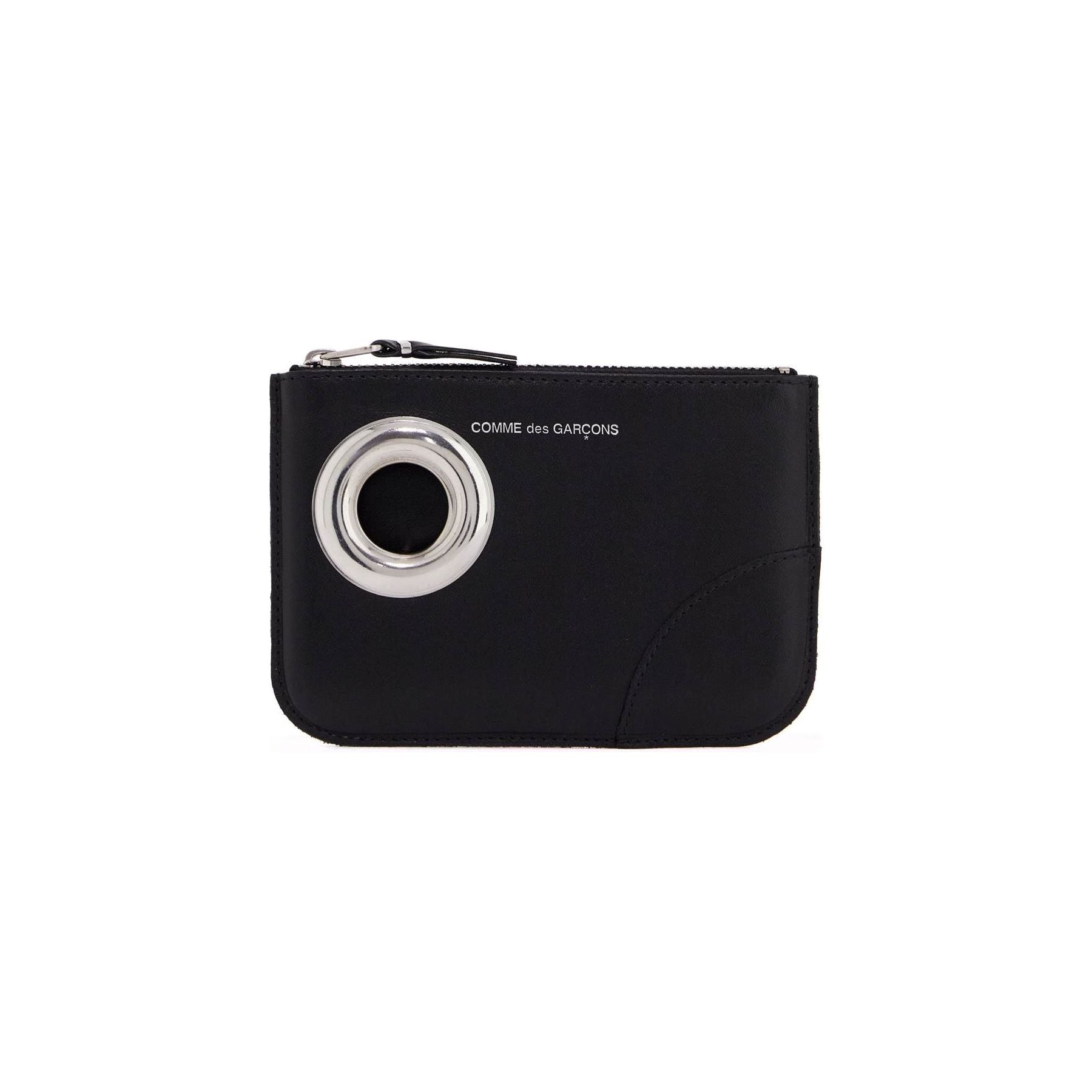 COMME DES GARCONS WALLET-Leather Pouch With Large Eyelet Detail -JOHN JULIA.