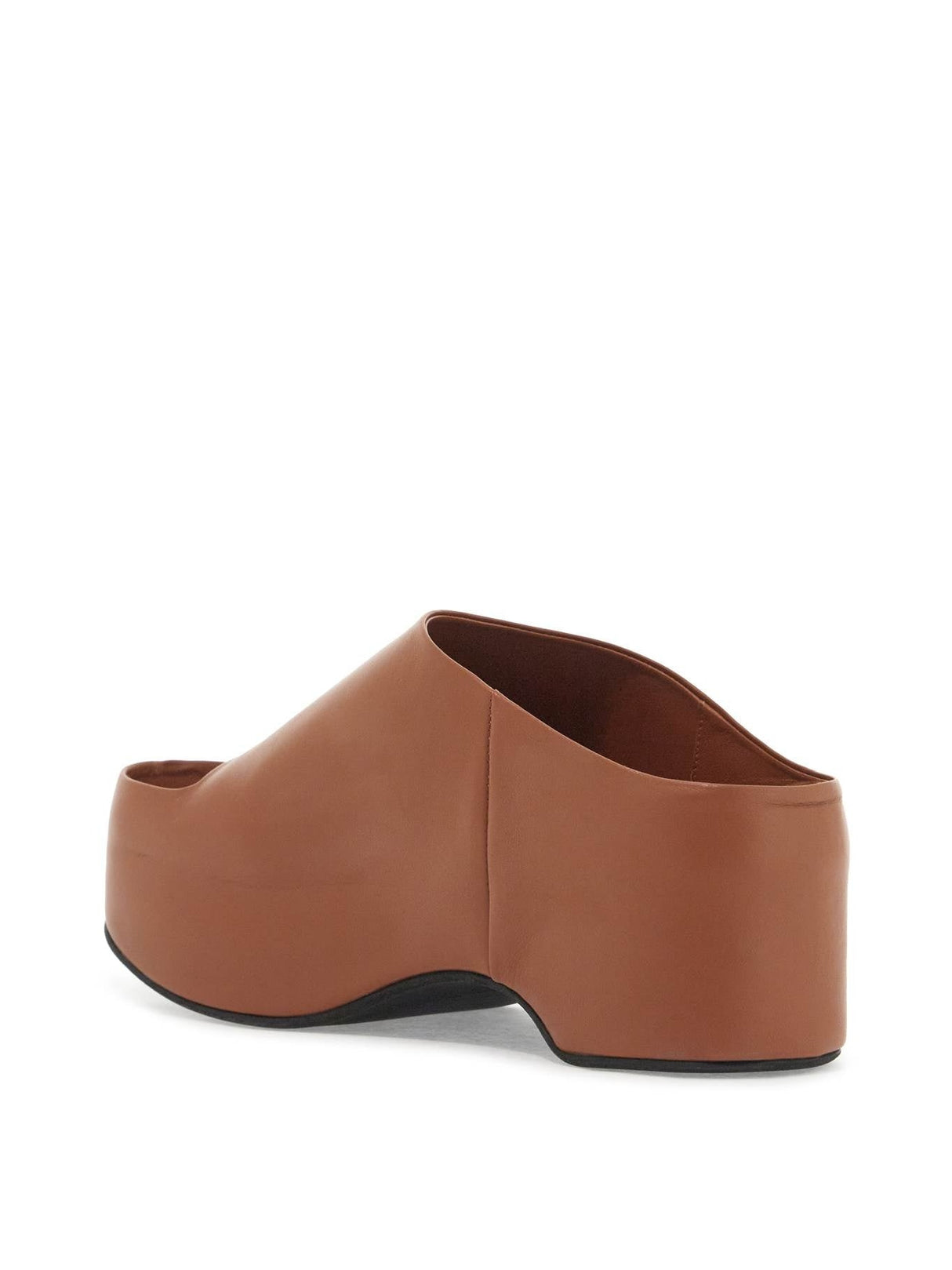 Chunky Clog Sabot Leather Shoes-Marni-JOHN JULIA