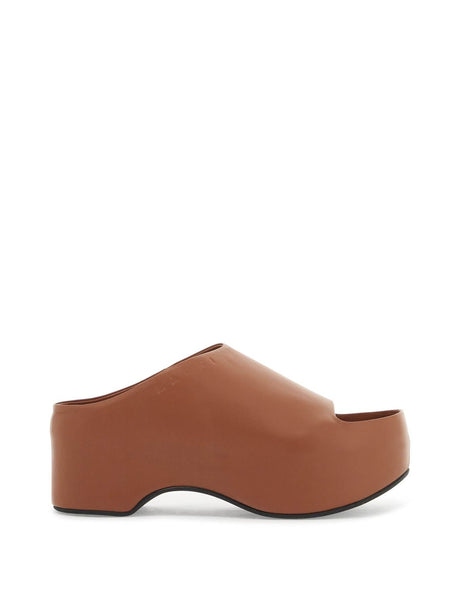 Chunky Clog Sabot Leather Shoes-Marni-JOHN JULIA